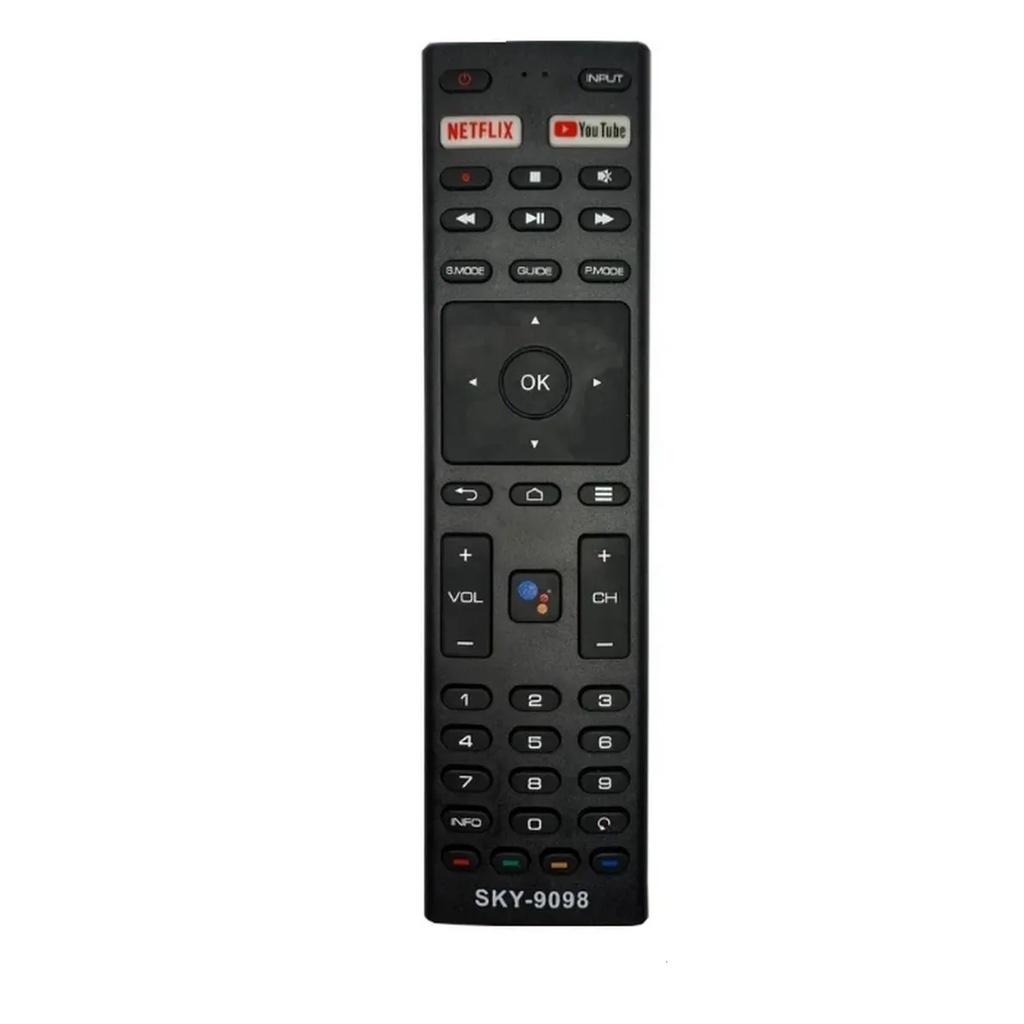 Controle Remoto Compativel Jvc Smart Tv 4k Netflix Youtube 9098