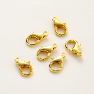 ST.kunkka 10pcs5-14mm18K Cor Retenção Do Fecho De Lagosta Em Ouro real Não Desbota O Gancho De Garra Para Conector Colar Da Pulseira