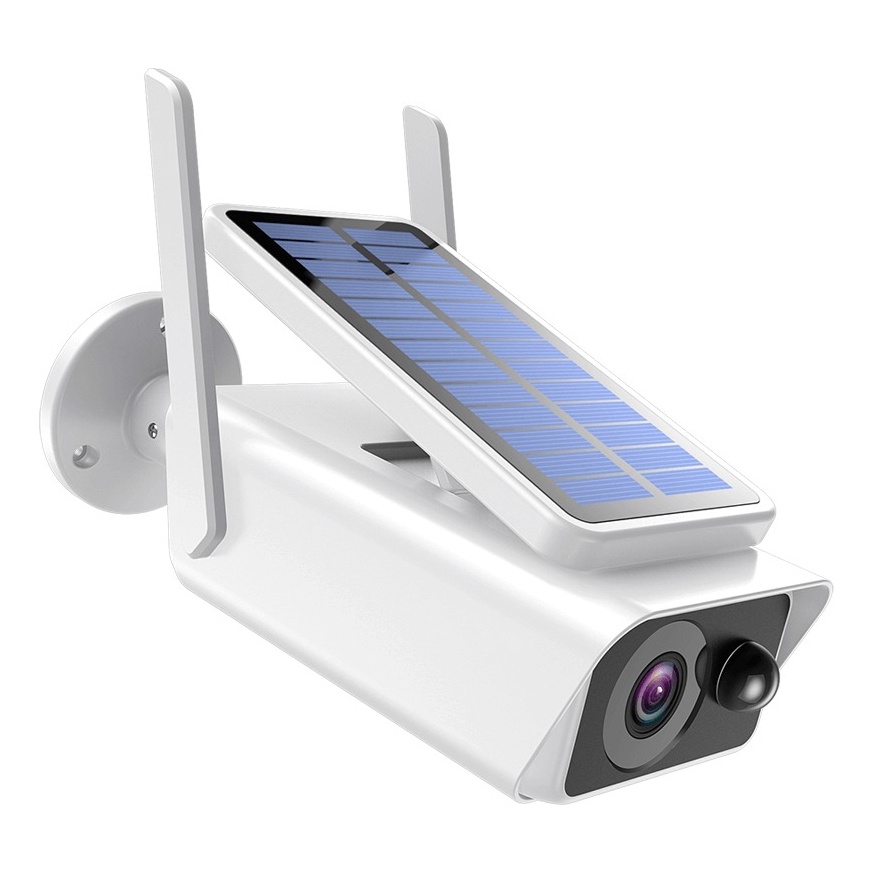 Camera De Seguranca Energia Solar Wi-fi Full Hd Ip66 Externa IP Wifi HD Prova D'gua Energia solar com Bateria Embutido/Alarme