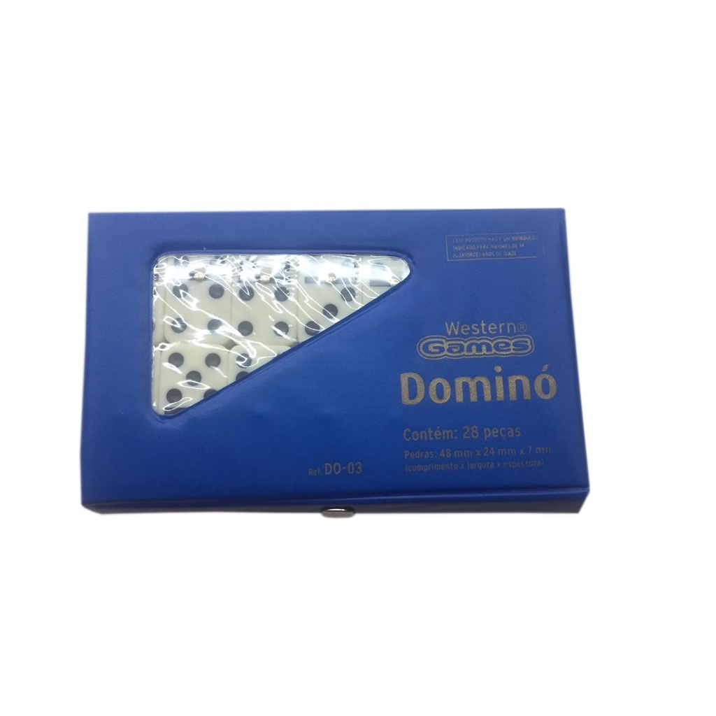 Dominó Profissional Western 7 Mm - Estojo Com 28 Peças