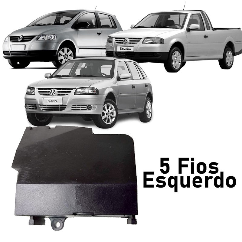 Kit Reposição Trava Elétrica Tragial Para Carro - Fechadura Motrol - 5 Fios Porta Dianteira Esquerda TW5E Gol 4P