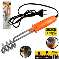 Aquecedor De Água Mergulhão Ebulidor Rabo Quente Elétrico 2000w 127v