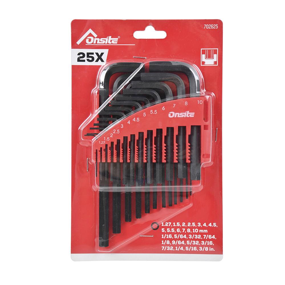 Jogo de Chaves Allen (Hexagonal) 25 Peças (702625) - Onsite em Oferta na Shopee