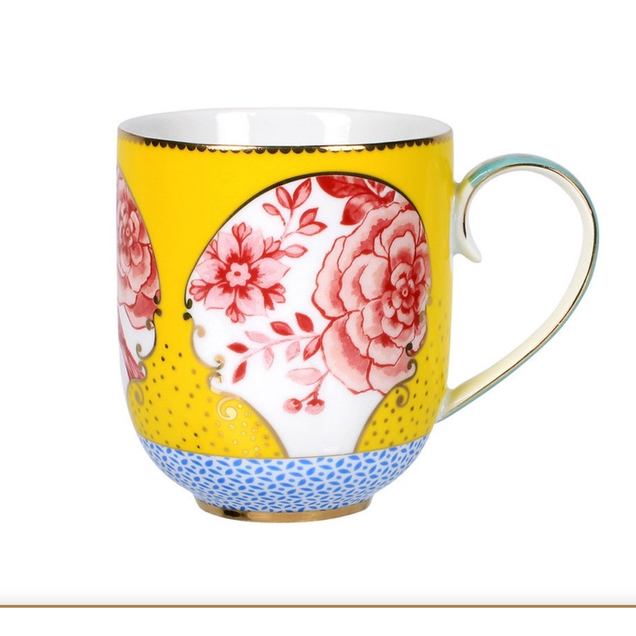 Caneca Grande Amarela Royal Xicara de Porcelana Pip Studio