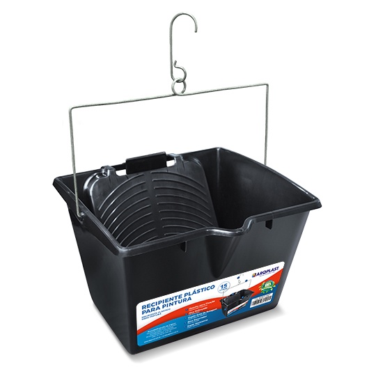 Balde Para Pintura 15l  Recipiente Plástico Preto em Oferta na Shopee