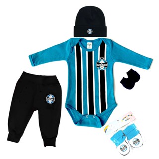KIT CONJUNTO DO GRÊMIO BEBÊ 5 PEÇAS