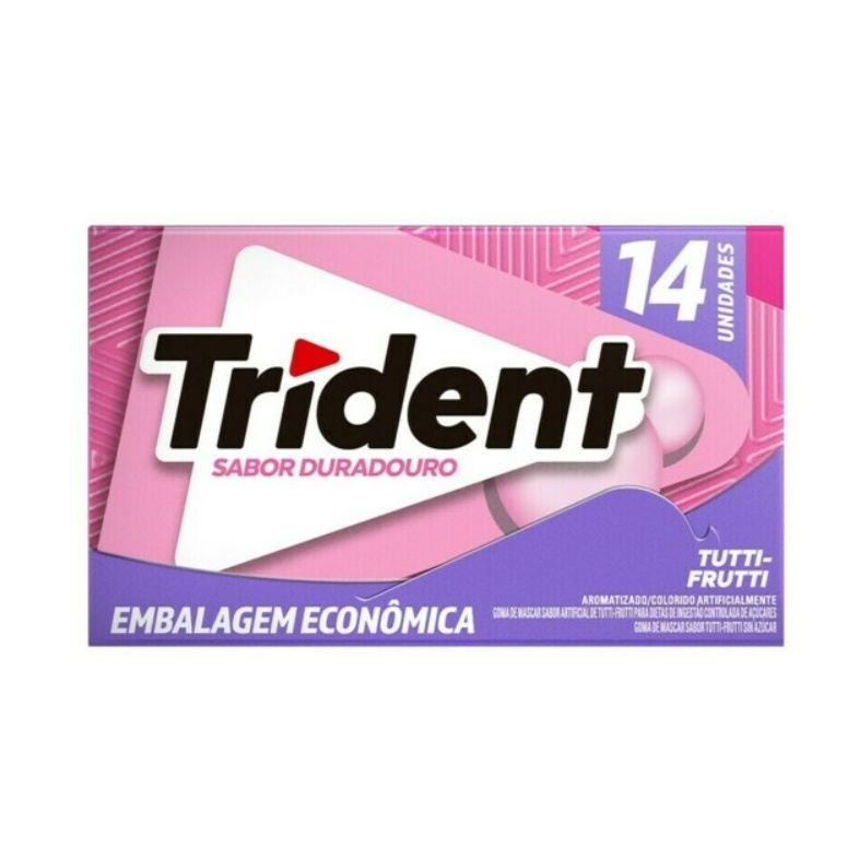 Chiclete Trident Tutti Frutti C/14Un 25,2g em Oferta na Shopee