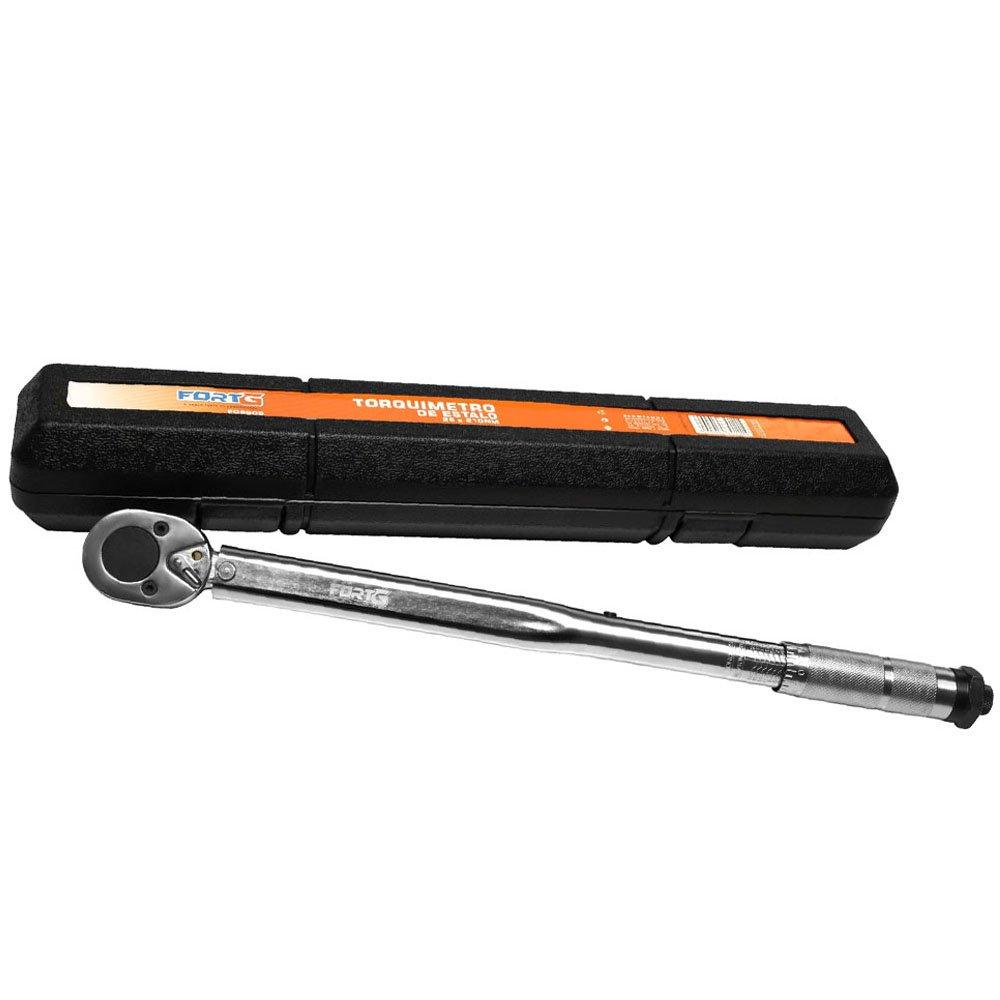 Torquímetro de Estalo 28 - 210Nm Encaixe 1/2 Polegadas Aço Acabamento Cromado - FortG em Oferta na Shopee