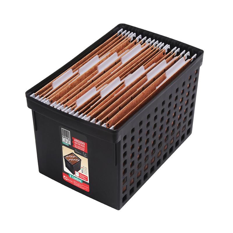 Arquivo médio preto para pastas suspensas 70122 Ordene