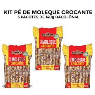 Kit Pé de Moleque Crocante Mini 140g ESCOLHA A QUANTIDADE - Dacolônia
