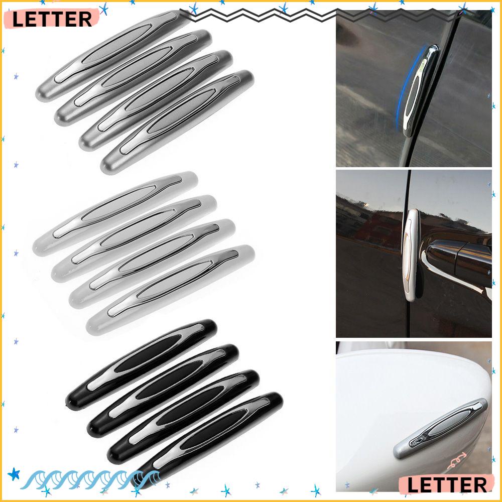 Carta 4 Unidades Protetor De Porta De Carro Moldagem Estilo Borda Guarnição Proteção Automática