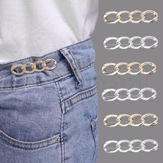 Fivela De Cintura De Corrente Lisa/Decorativa De Bricolagem/Broches Metálicos/Botão De Aperto Removível/Artifato De Fixação Destacável