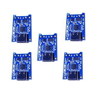 5 Pçs Carregador Bateria 18650 Tp4056 Type-c Com Proteção