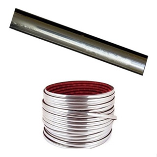 Friso Cromado Flexivel 7 Mm Colante Fita Adesiva Dupla Face em Oferta na Shopee