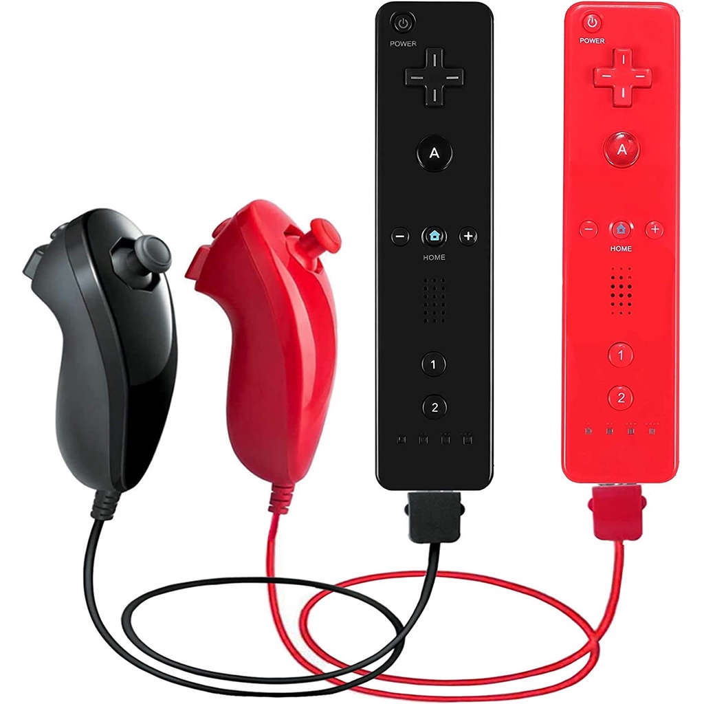 Controlador Sem Fio Gamepad Nunchuck Joystick De Controle Remoto Compatível Com Nintendo Wii Console Joypad em Oferta na Shopee