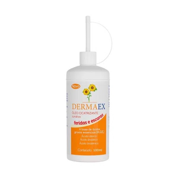 Óleo Cicatrizante De Girassol Para Feridas E Escaras Dermaex 100ml