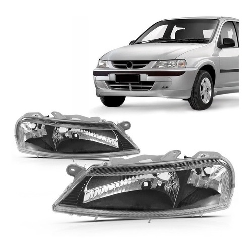 FAROL CELTA 2000/ MASCARA NEGRA LADO ESQUERDO - Spare Parts and Accessories for Vehicles