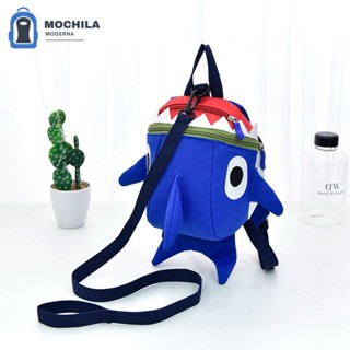 Mochila Infantil/Anti-Perda/Com Trela/Bonita/Forma De Tubarão/Novo Estilo Para Crianças/Pequena