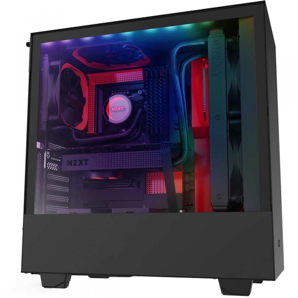 Gabinete NZXT H510I MidTower Red/Black VidroTemp CA-H510I-BR