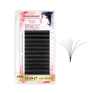 Cílios Auto Fan Nagaraku Bloom Camélia Volume Russo 0.03mm em Oferta na Shopee