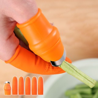 Faca De Silicone Polegar Protetora De Dedo Engrenagens De Corte Colheita De Legumes Beliscar Plantas Tesoura Luvas De Jardim