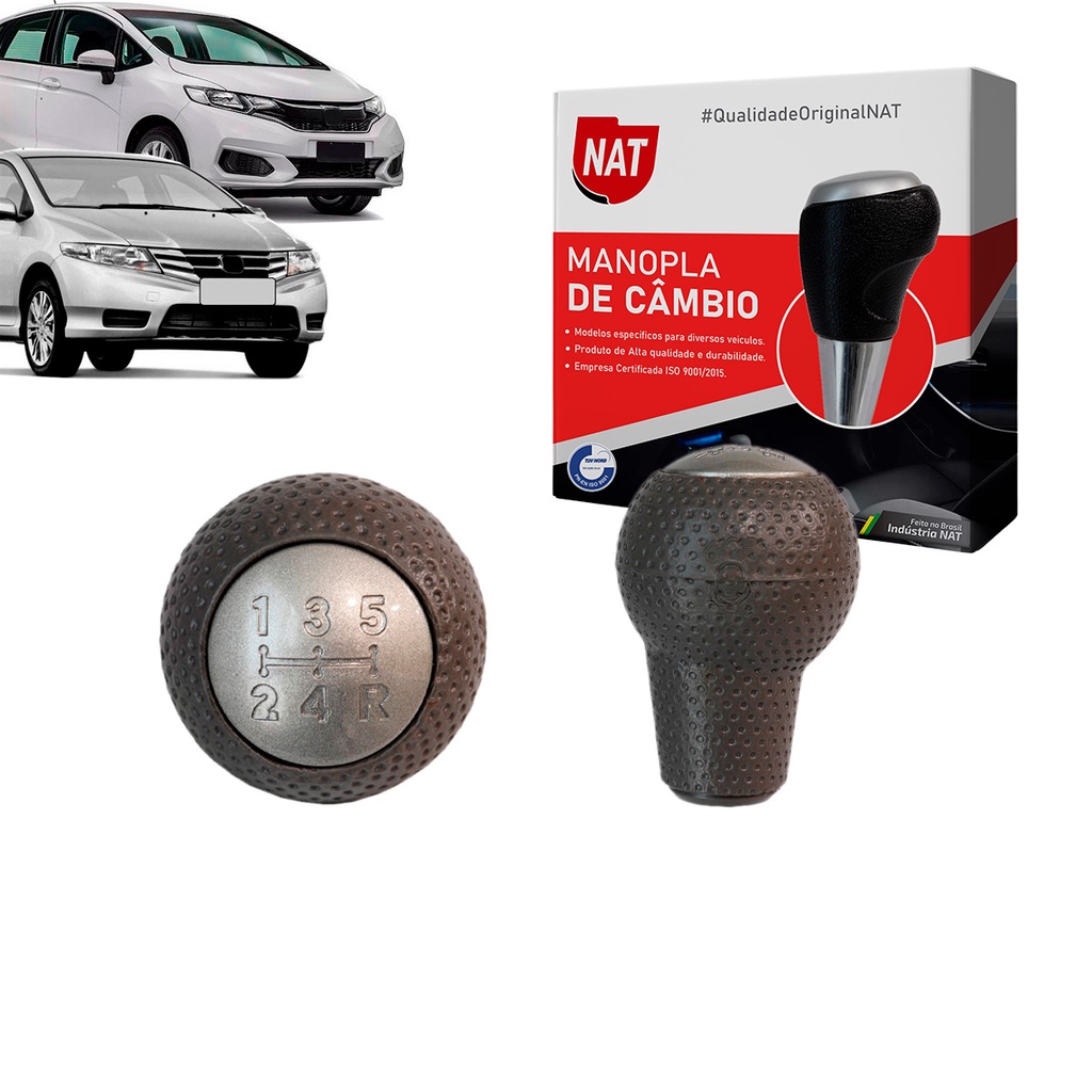 Manopla de Câmbio Honda Fit Lx 2003 À 2014 City 2010 À 2013 em Oferta na Shopee