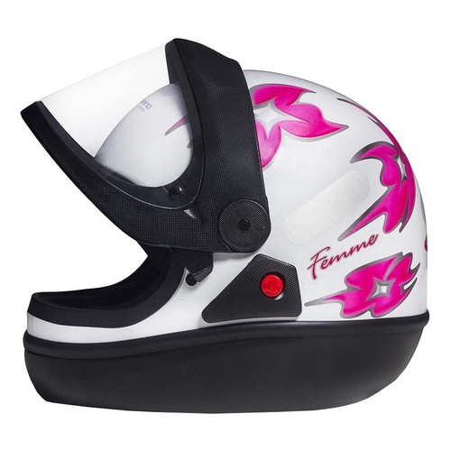 Capacete Para Moto Integral San Marino Femme Branco Tamanho 58 em Oferta na Shopee