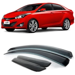 Calha de Chuva Defletor Slim Hyundai Hb20 Sedan 2013 a 2019 4 Portas Ecoflex