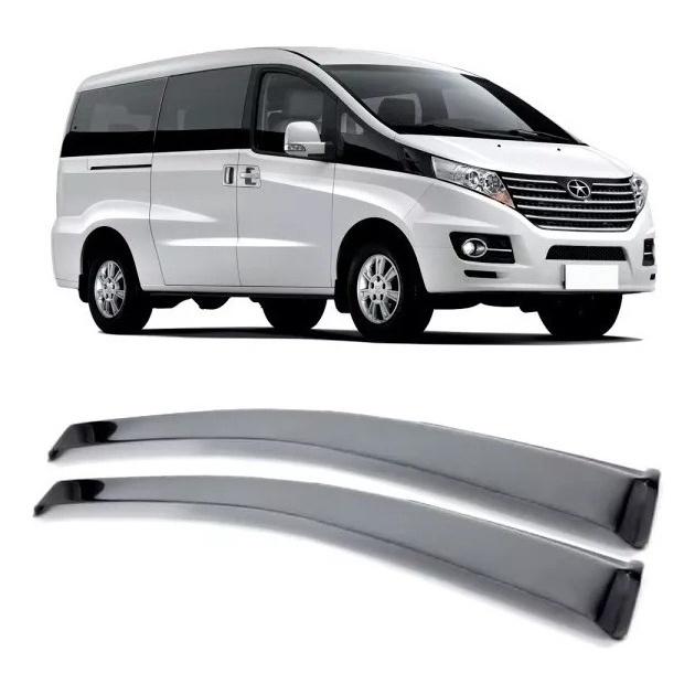 Calha De Chuva Defletor Jac T8 2014 A 2018 2 Portas Fume Ecoflex 17.004A