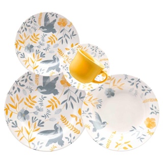 Aparelho de Jantar 30 peças Donna Bem-Te-Vi em Oferta na Shopee