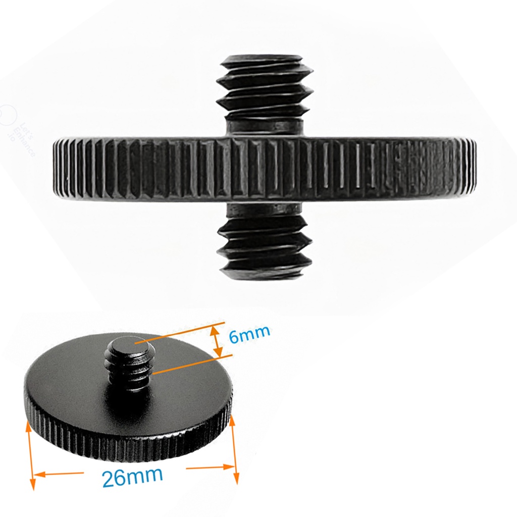 Adaptador Parafuso Disco  1/4 - 1/4 ( Rosca Tripé Câmera )