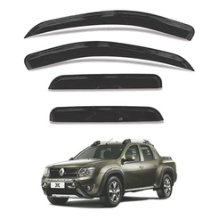 Defletor Calha de Chuva Renault Oroch 2015 a 2019 4 Portas Ecoflex
