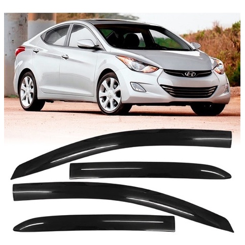 Calha de Chuva Defletor Hyundai Elantra 2010 a 2012 4 Portas Ecoflex