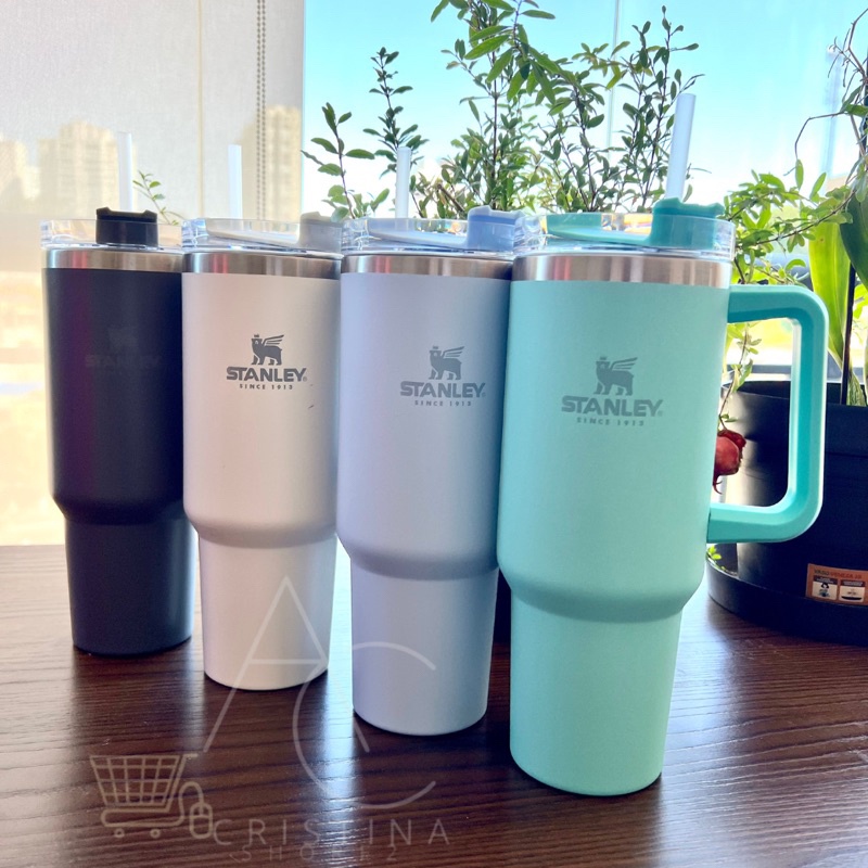 Garrafa Térmica Com Canudo copo Aço Inoxidável copo termico de café copo caneca stanley 1L pronto entrega .