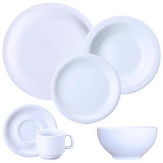 Jogo Jantar Cha C/ Bowl Protel Porcelana Schmidt 24 Pecas em Oferta na Shopee