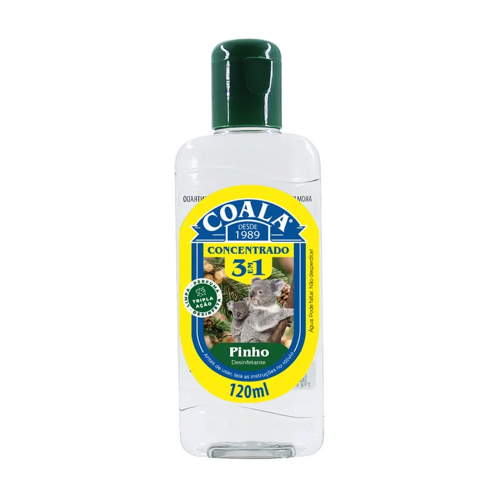 Desinfetante Concentrado 3 em 1 Pinho Coala 120ml - Home & Living