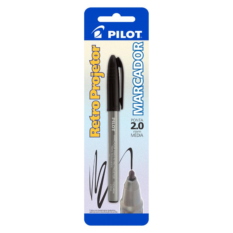 PINCEL RETROPROJETOR 2.0 PRETO BT COM 1 UNIDADE PILOT - Stationery