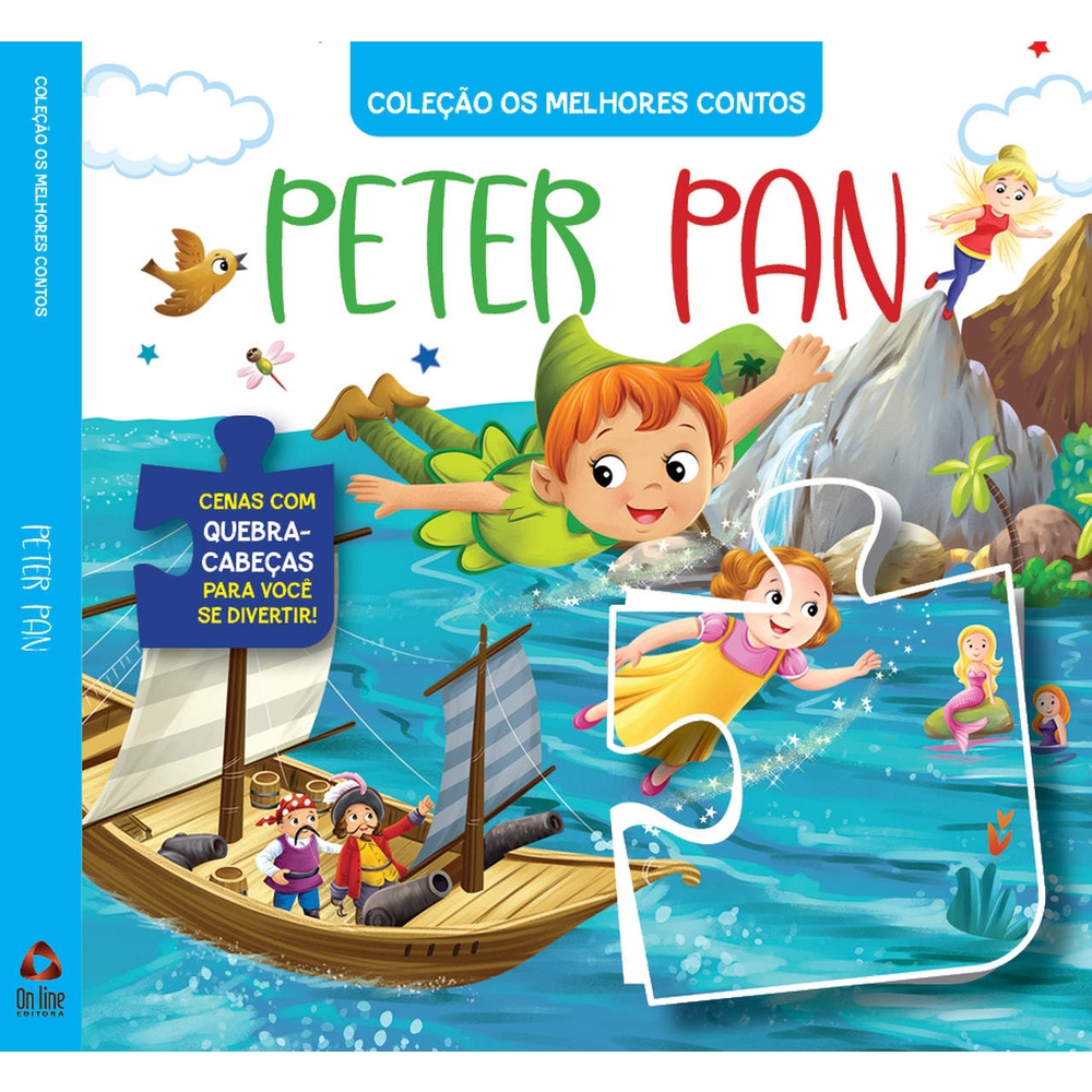 Coleção Os Melhores Contos - Peter Pan | Livro Quebra-Cabeça em Oferta na Shopee