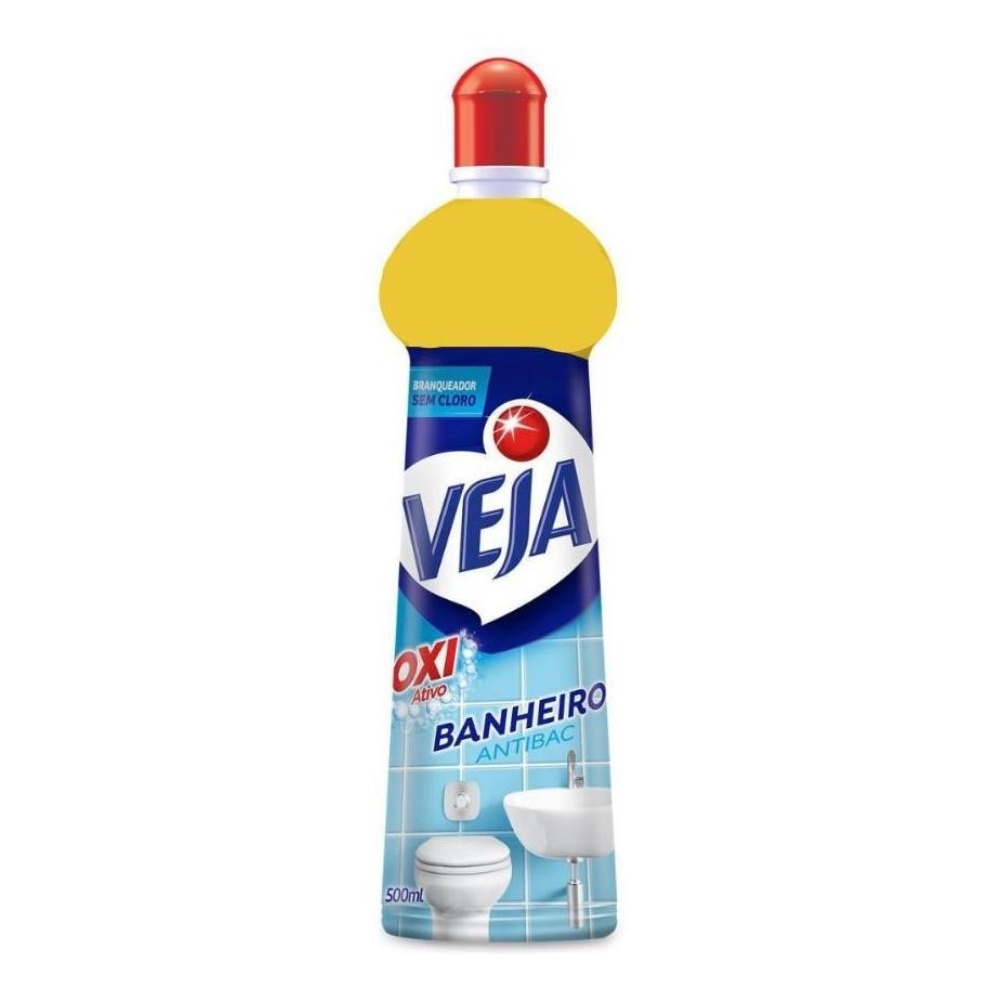 Desinfetante Limpador Anti Bac Veja Banheiro Oxi 500Ml em Oferta na Shopee