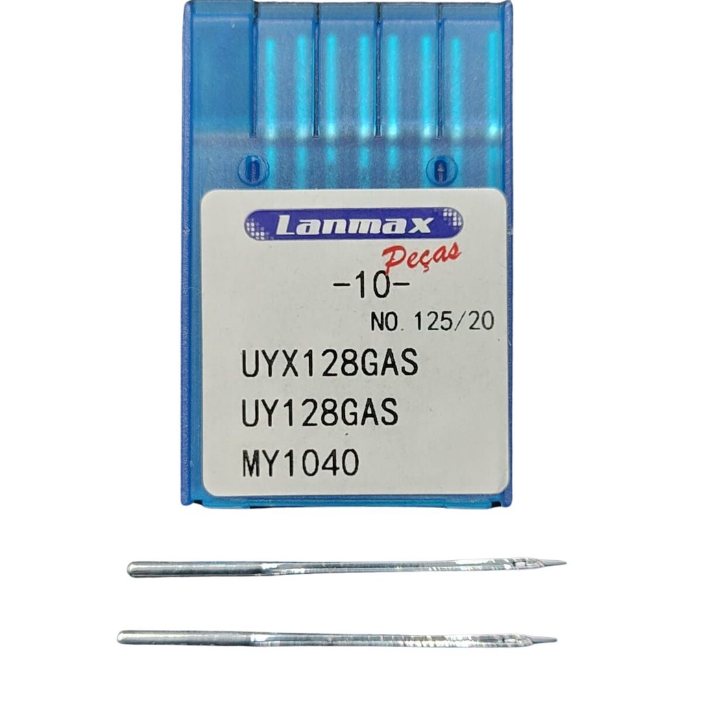 Agulha UYX128 para Máquina Galoneira, Fechadeira Plana, Braço, Cós - PCT C/ 10 - Numero 20