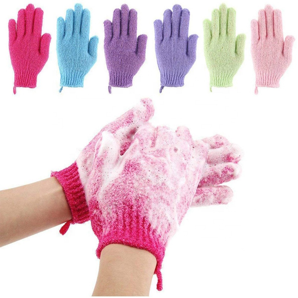 Esfregar luvas esfrega banho banho banho ferramenta útil esfoliante esfregando lama esfregando volta luvas de banho