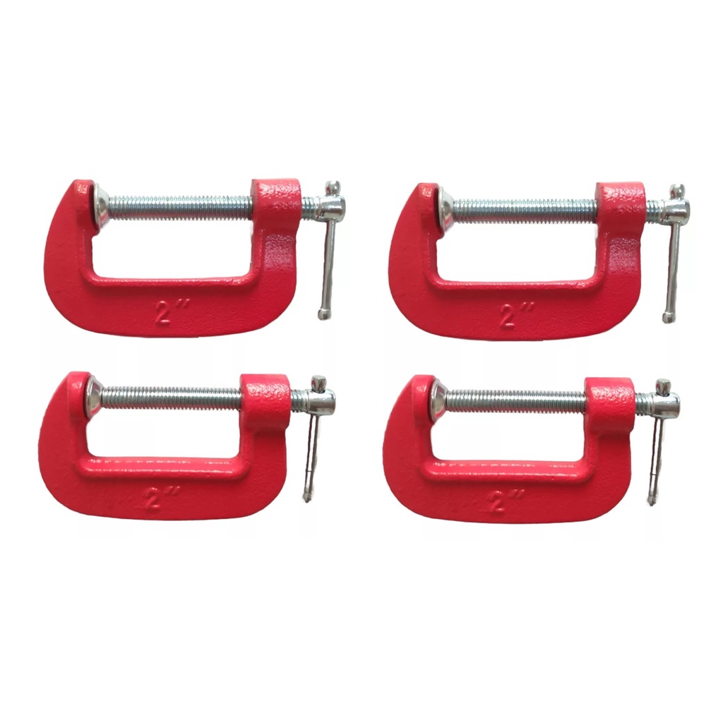 4 Grampos Sargento Tipo C Forjado 2 Polegadas em Oferta na Shopee