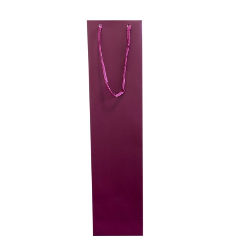 Sacola 1 Garrafa Vinho Cor Vinho 41x10x8 - 50 Unidades