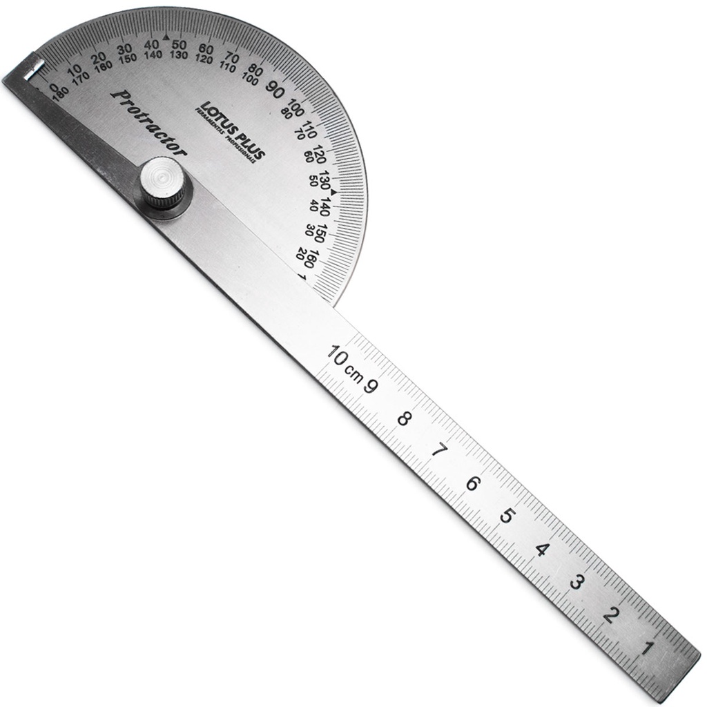 Transferidor De Grau 0 Á 180 Em Aço Inox Regua - Lotus 3850 em Oferta na Shopee