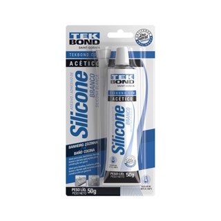 Silicone acético branco 50g - blíster - tekbond