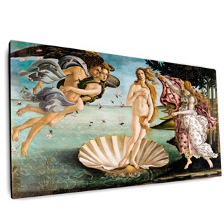 Quadro decorativo. Sandro Botticelli O nascimento de Vênus. Reprodução em alta resolução. Chassi de madeira. tela a