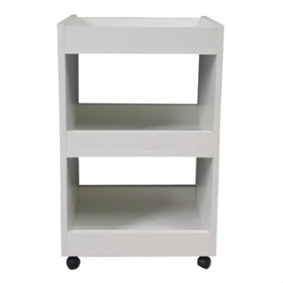 Carrinho Auxiliar P/ Cabelereiro 3 Bandejas 40x65x30 Branco