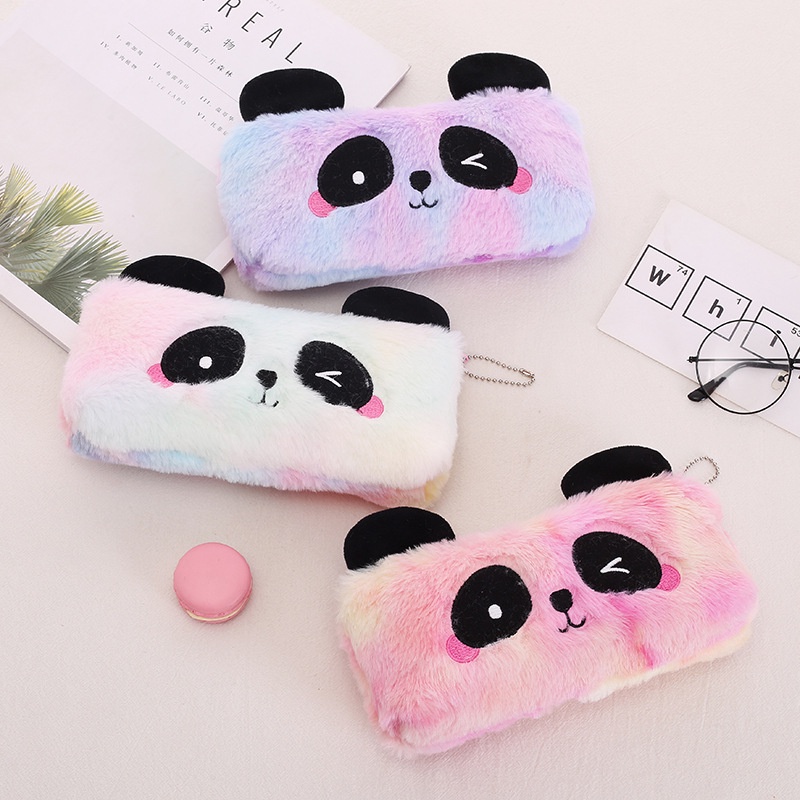Saco De Lápis Panda Zipado De Grande Capacidade Criativo Estojo Material De Escritório Prêmios De Presentes em Oferta na Shopee