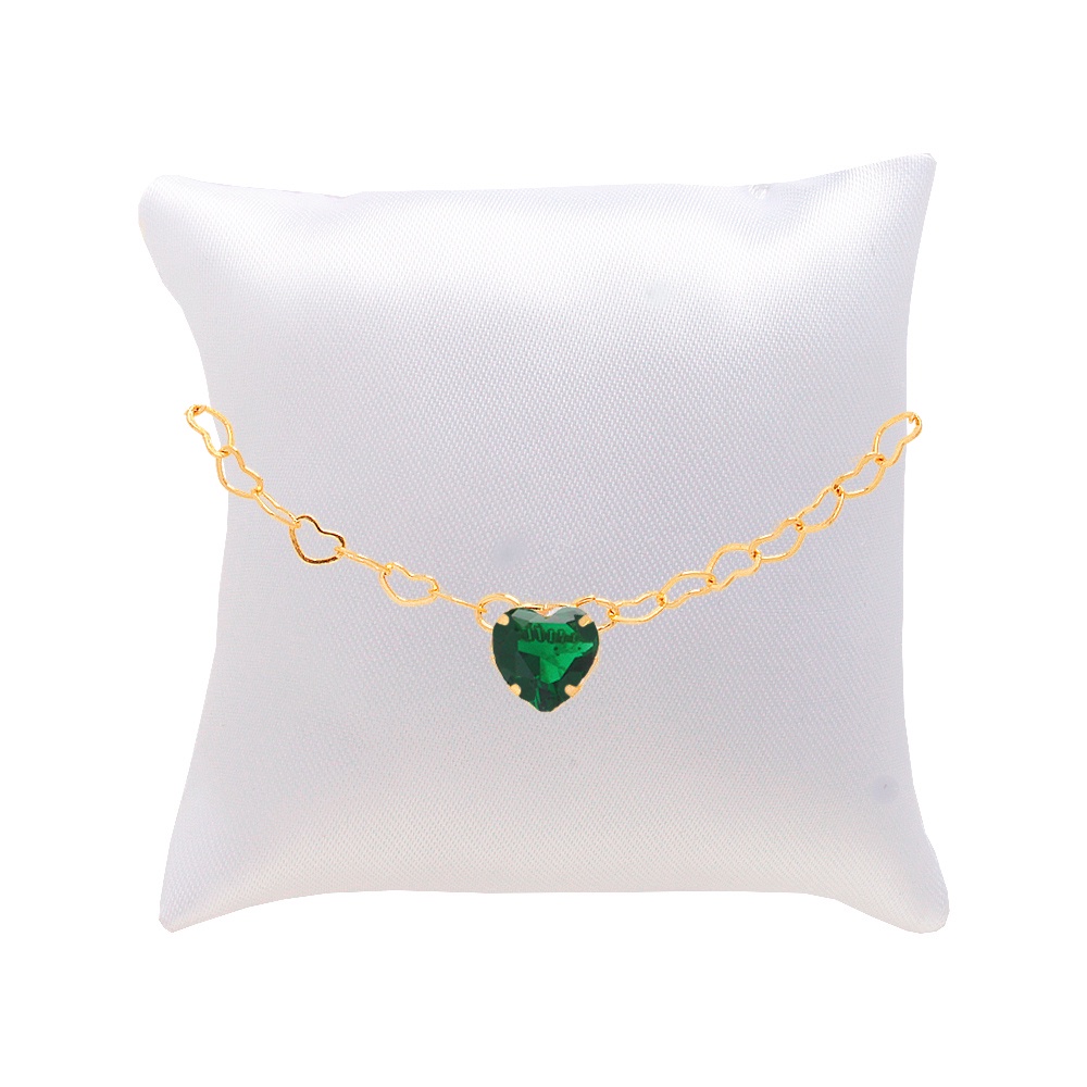 Kit 4 Pulseira Madrinha Pedra Verde Folheada + Almofadinha em Oferta na Shopee