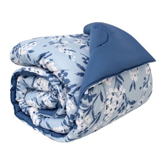 Edredom Zelo Super Soft Casal 170 Fios - Spring Azul